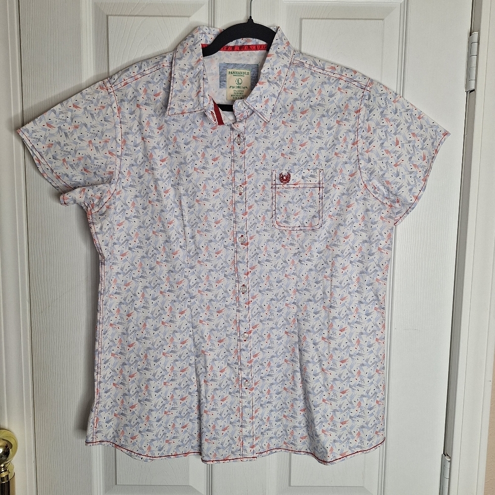 Panhandle Rough Stock Western Shirt  Ladies Size Large